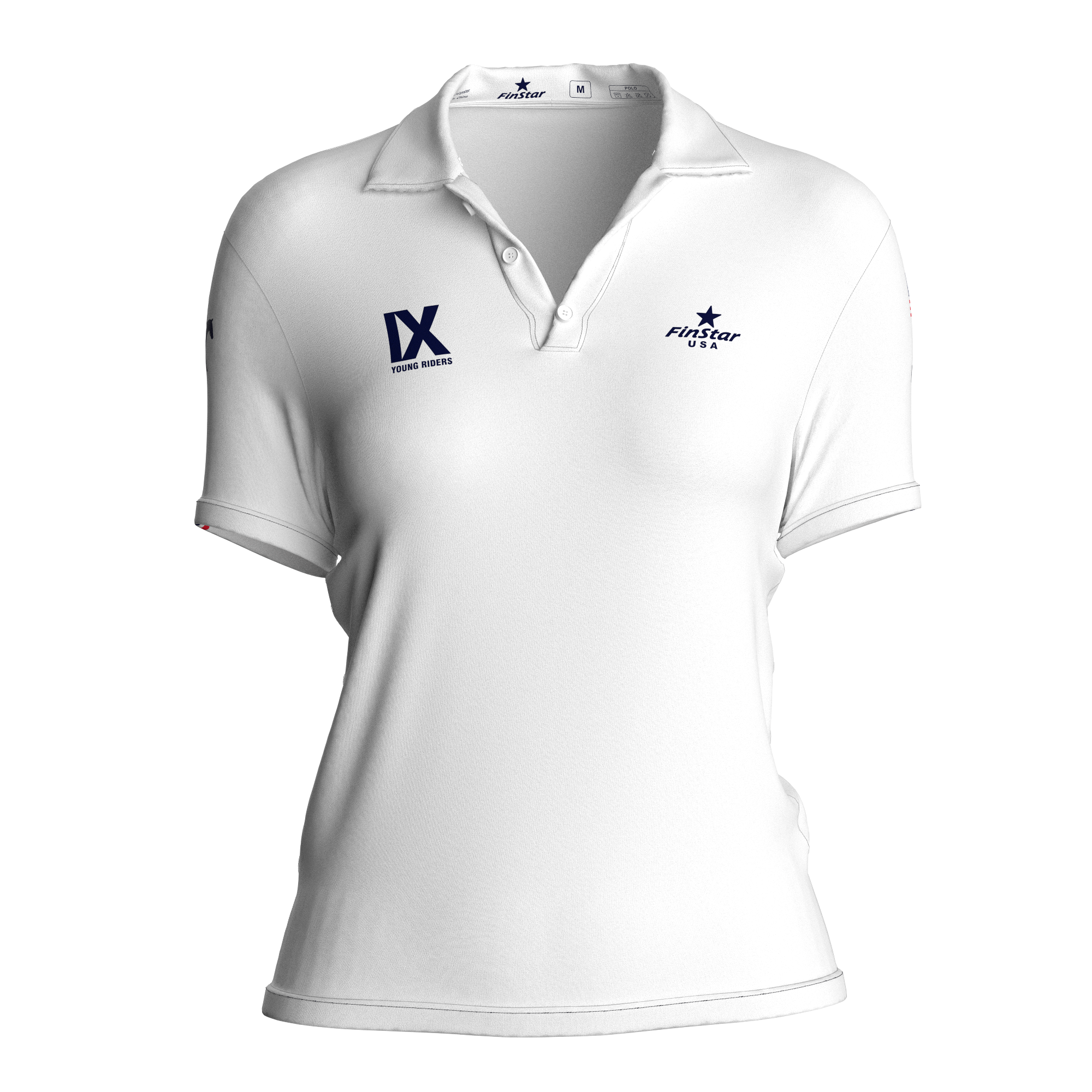 Riding Polo Shirt - Area IX - White