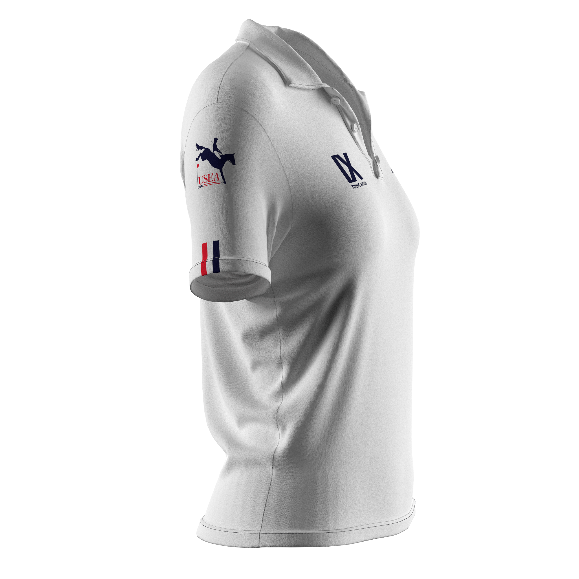 Riding Polo Shirt - Area IX - White