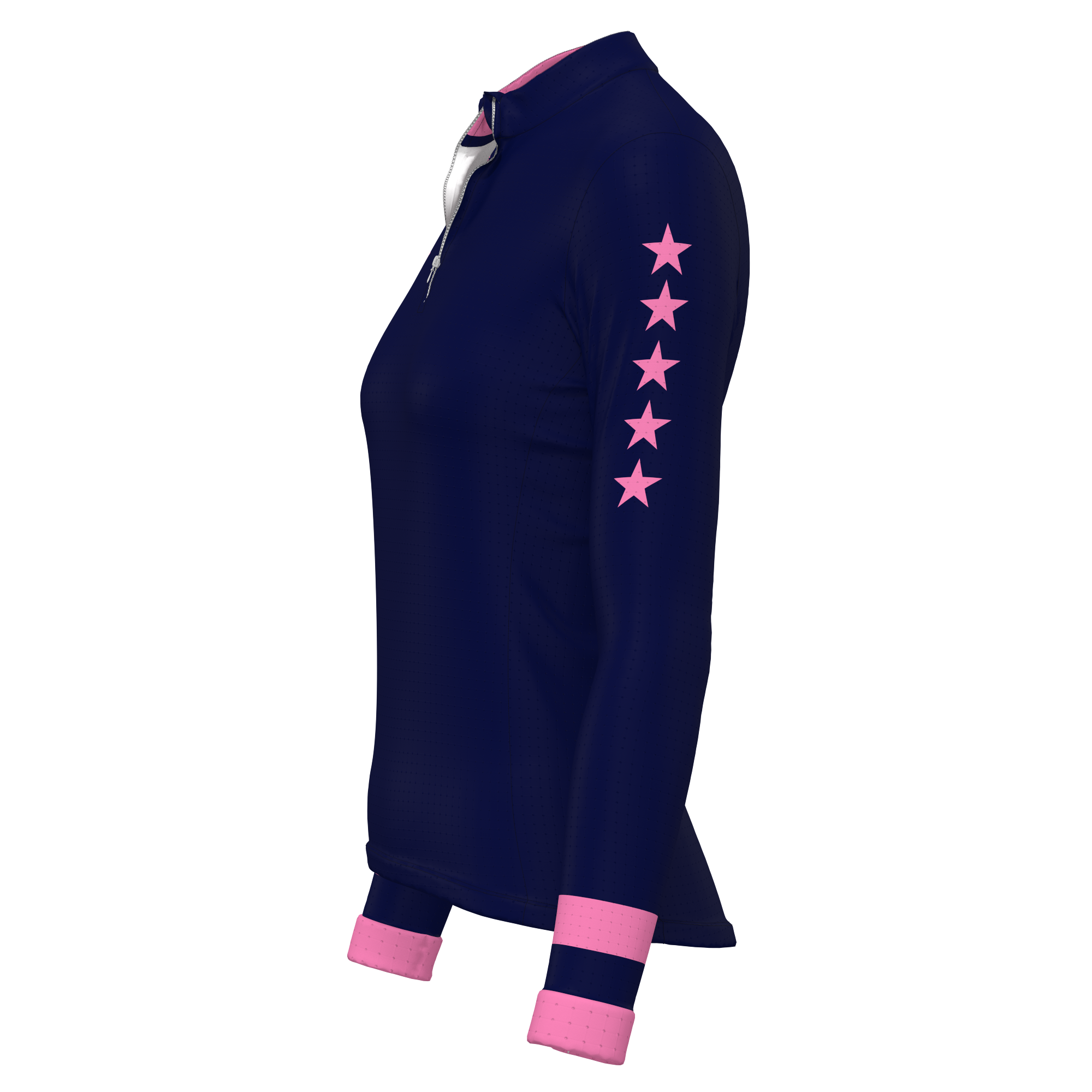 LS Rider top - Stars Collection - Navy/Pink