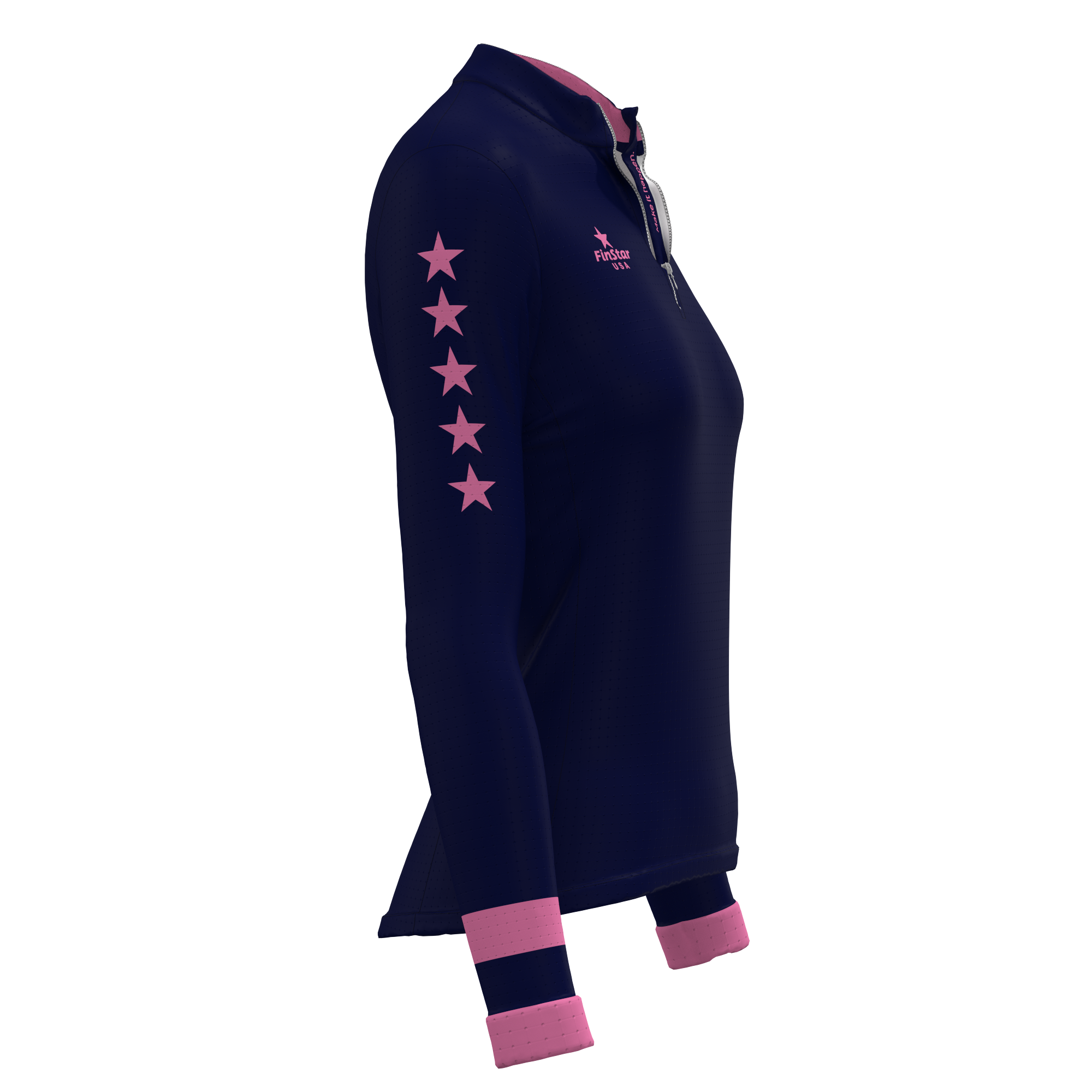 LS Rider top - Stars Collection - Navy/Pink