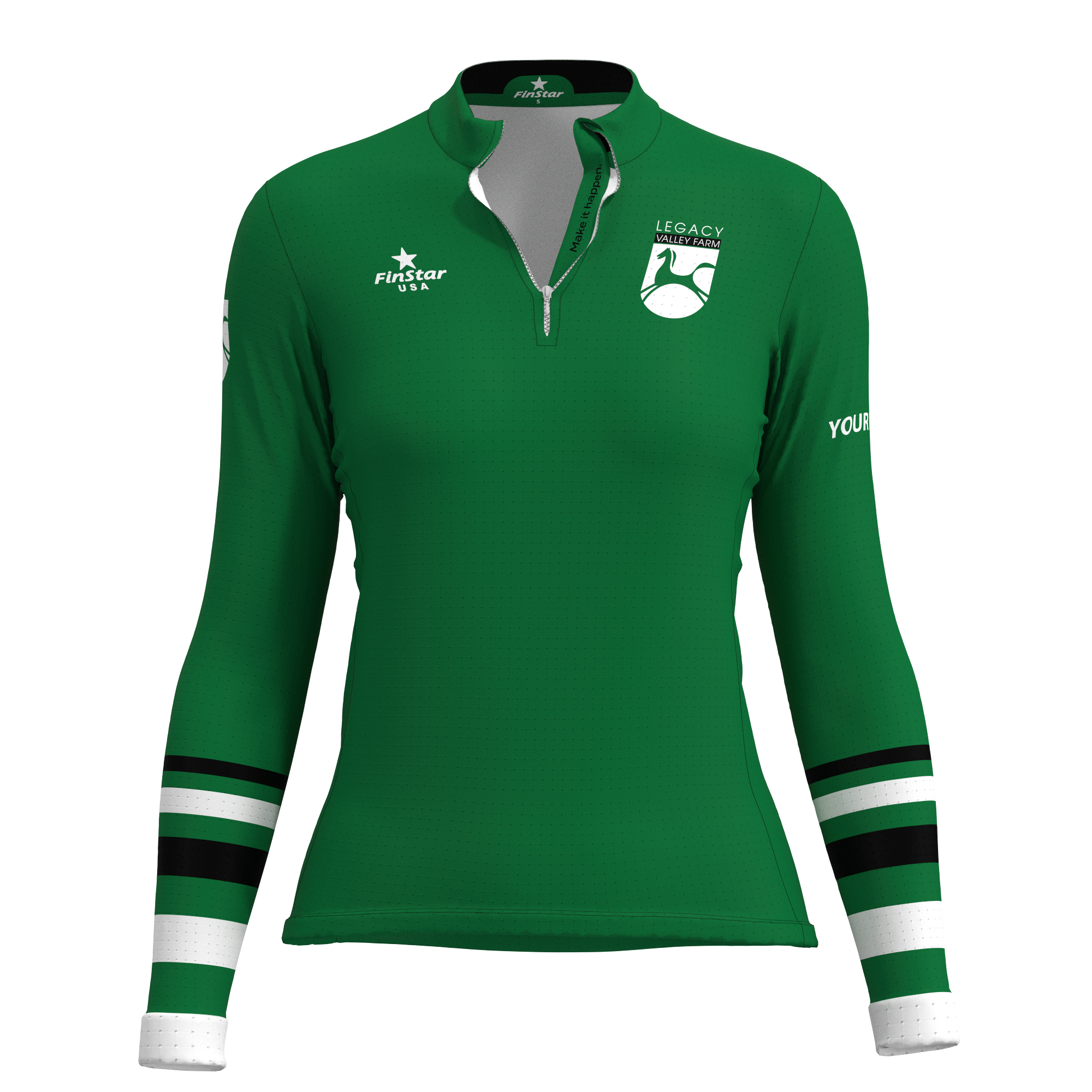 LS Rider Top - LVF solid green