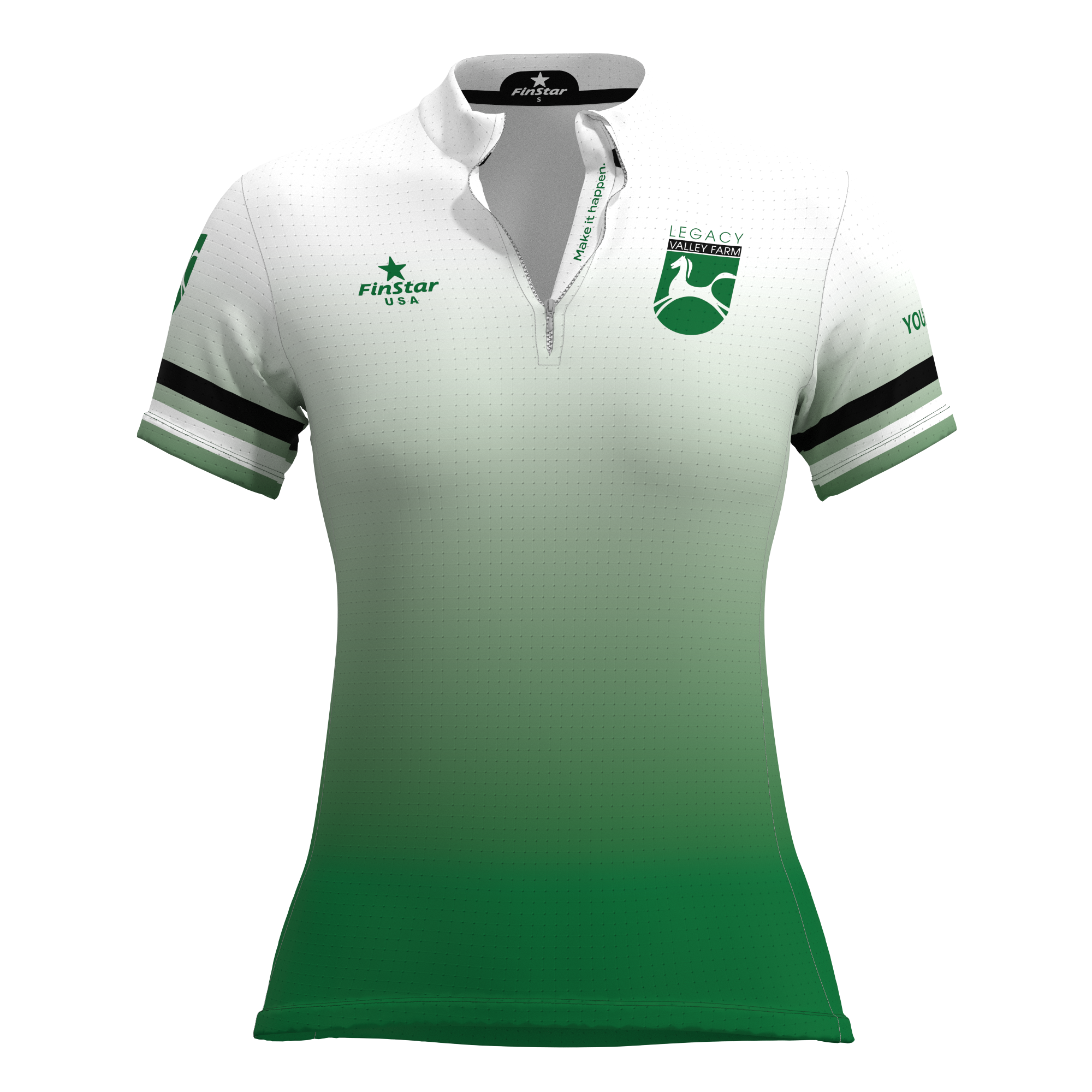 SS Rider Top - LVF green fade