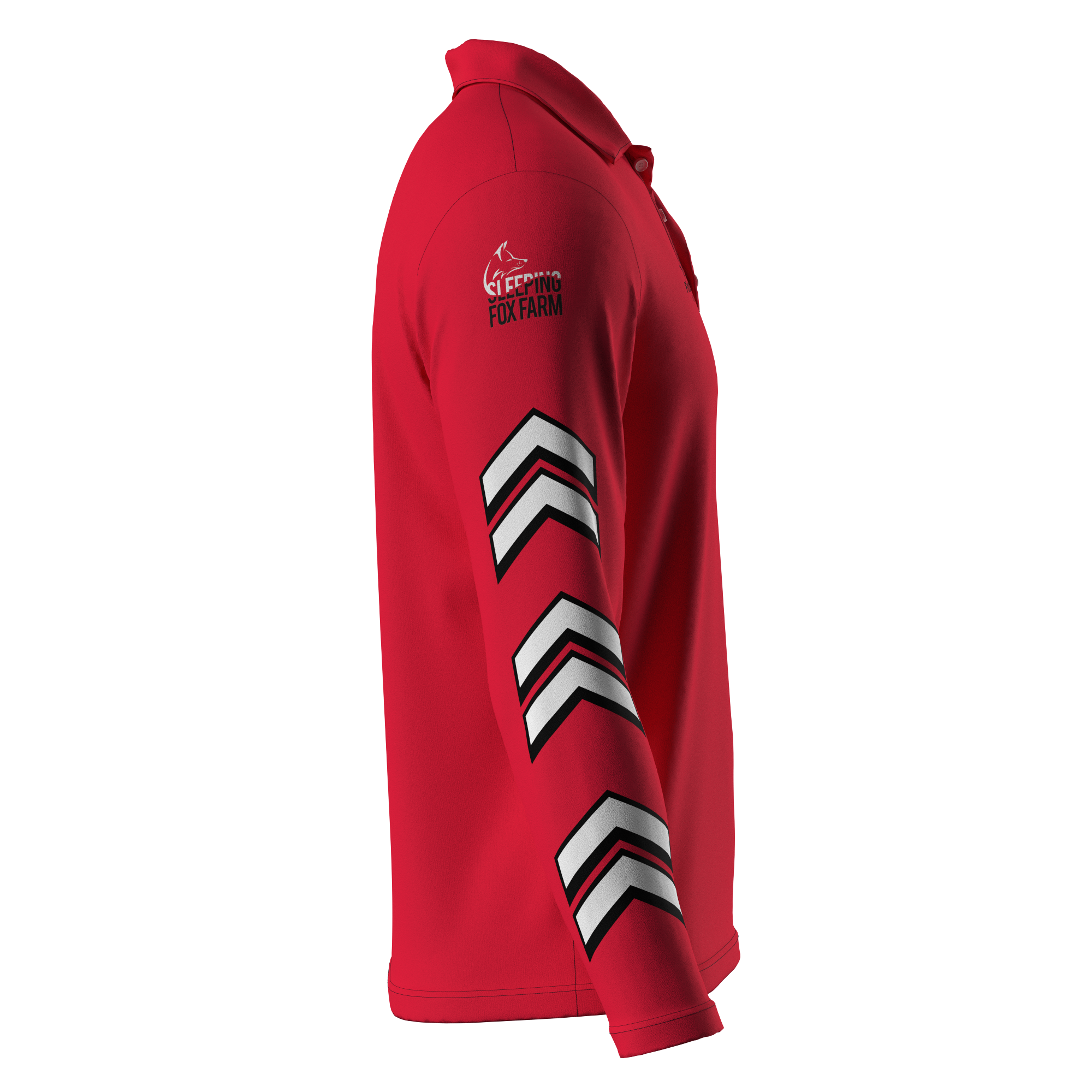 M's Long Sleeve Polo Shirt - SFF - Red