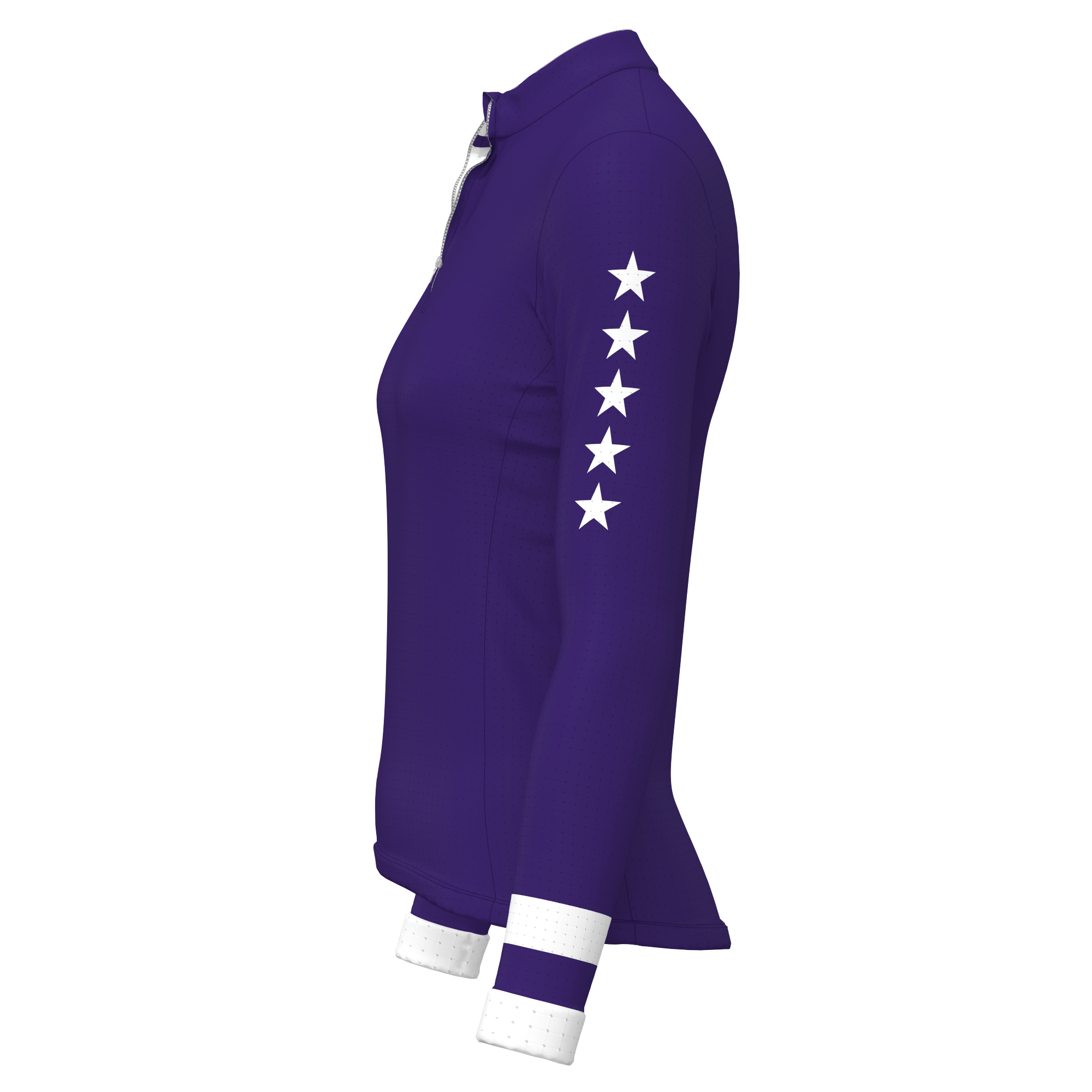 LS Rider top - Stars Collection - Dark Purple/White