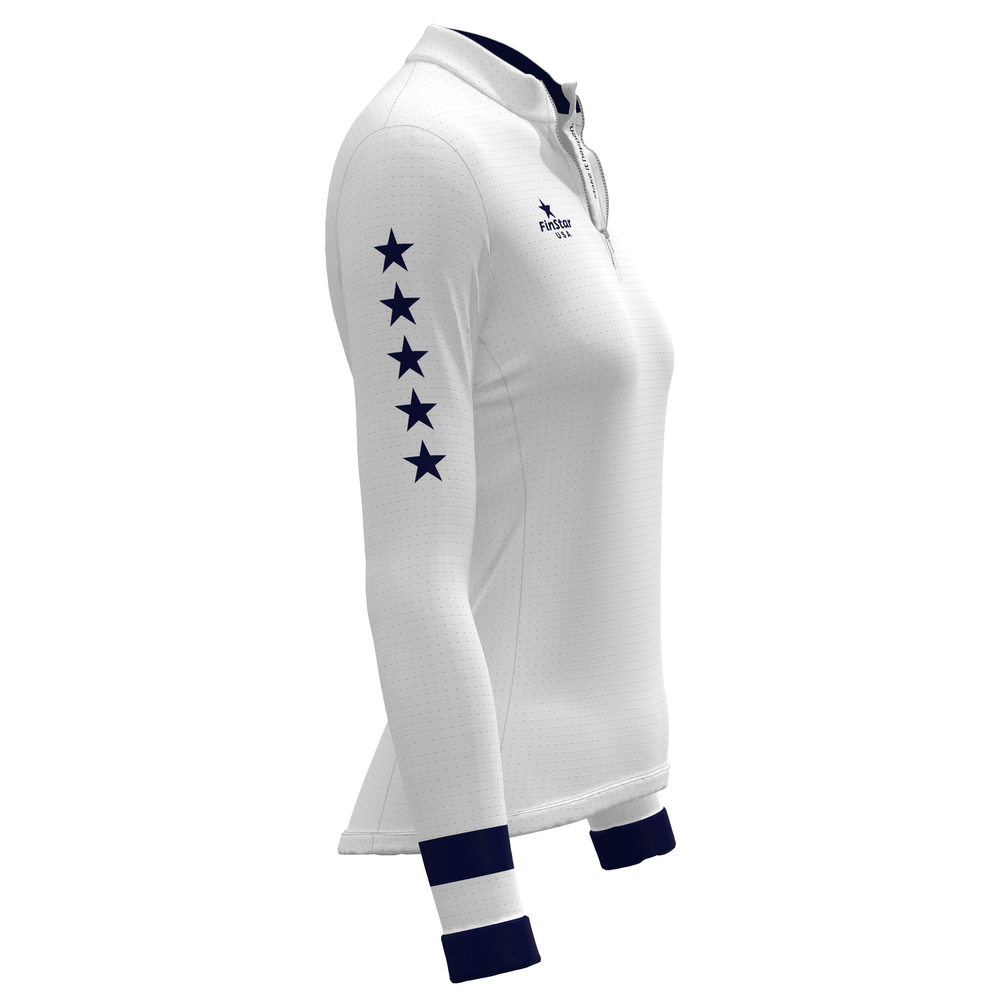 LS Rider top - Stars Collection - White/Navy