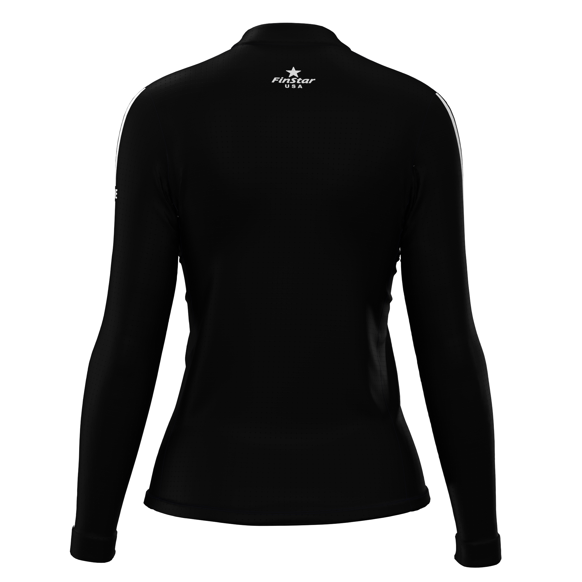 LS Rider top - - Black & White Race Stripes