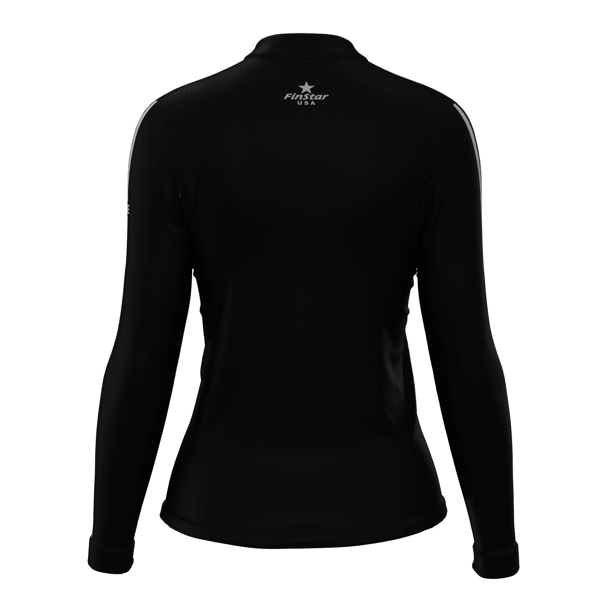 LS Rider top- Black & Sliver Race Stripes