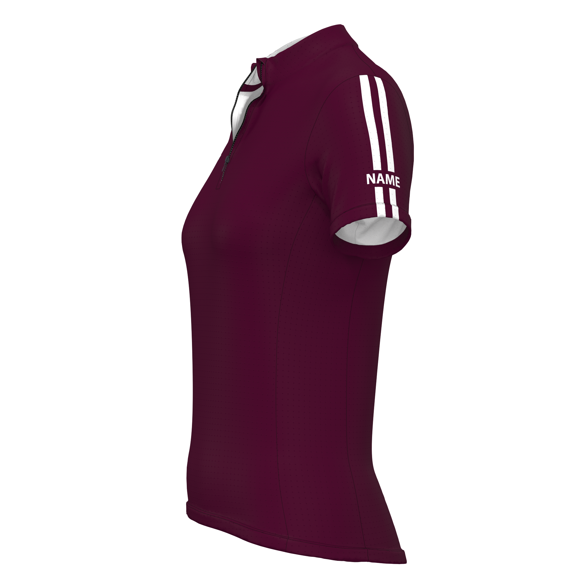 SS Rider Top - Semi Custom - Maroon/White Stripes