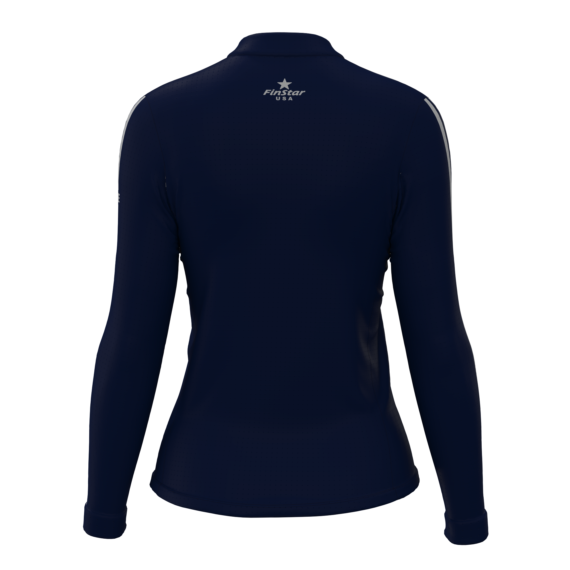 LS Rider top- Dark Navy & Sliver Race Stripes