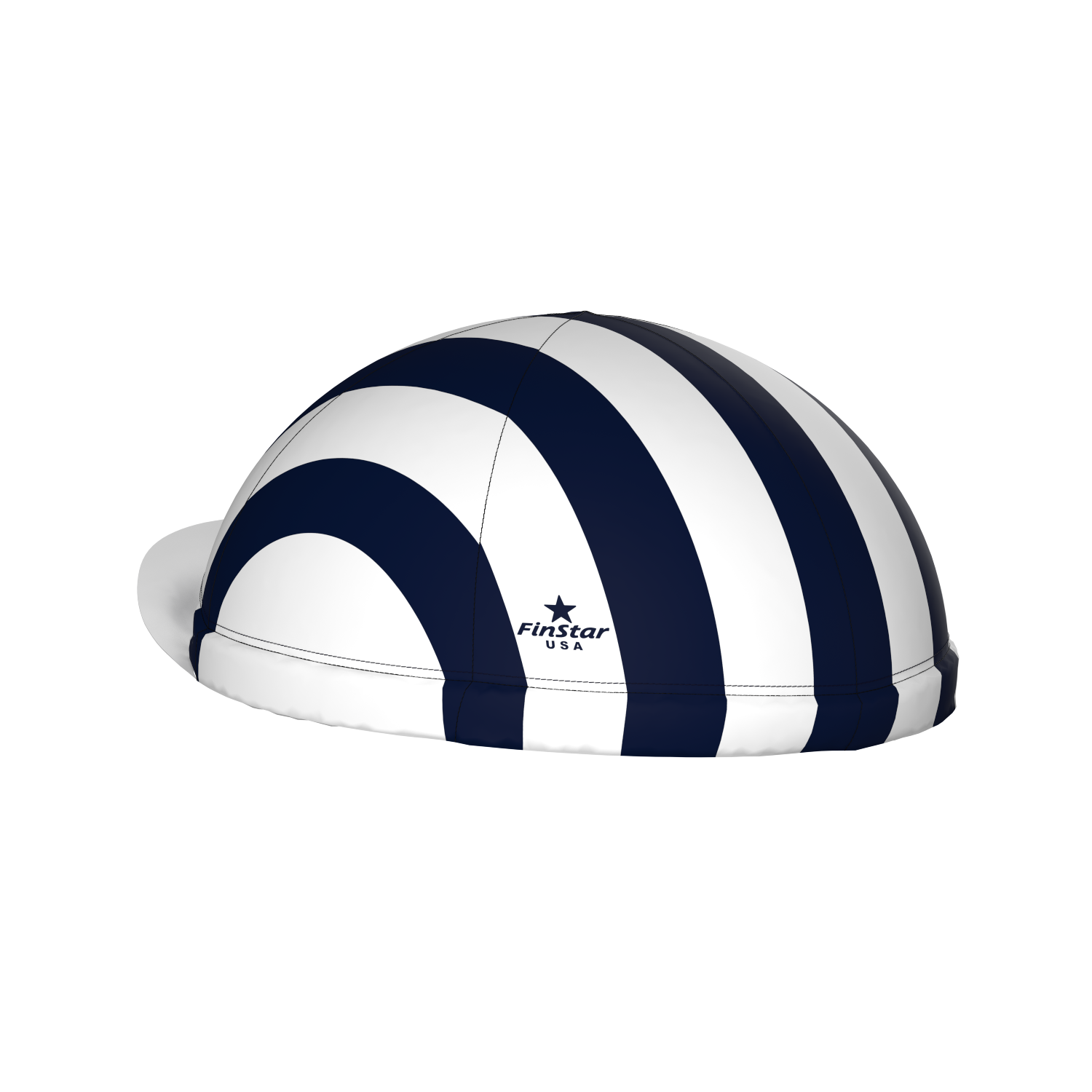 XC Helmet Cover - 5 Stripe - White & Dark Navy