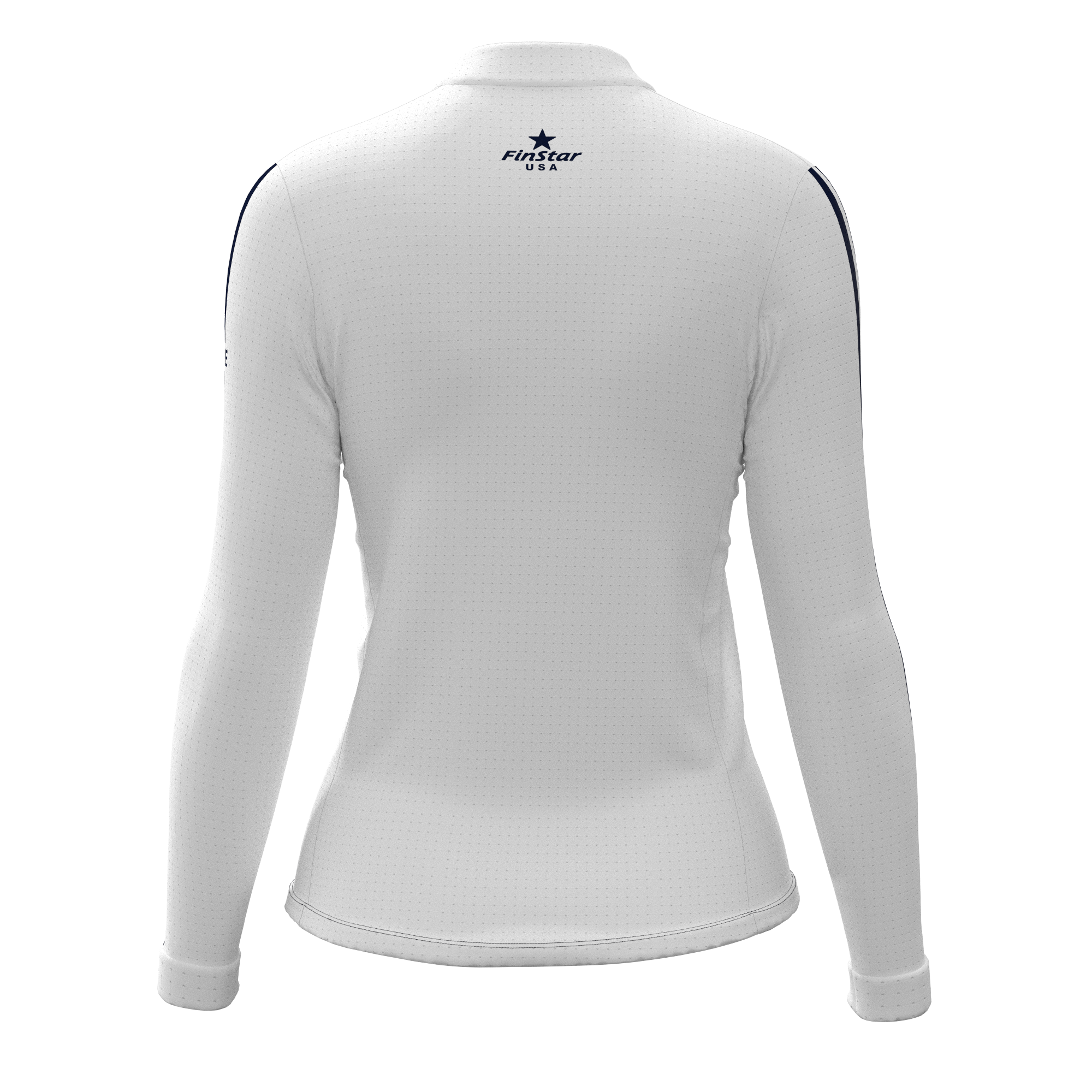 LS Rider top- White & Navy Stripes