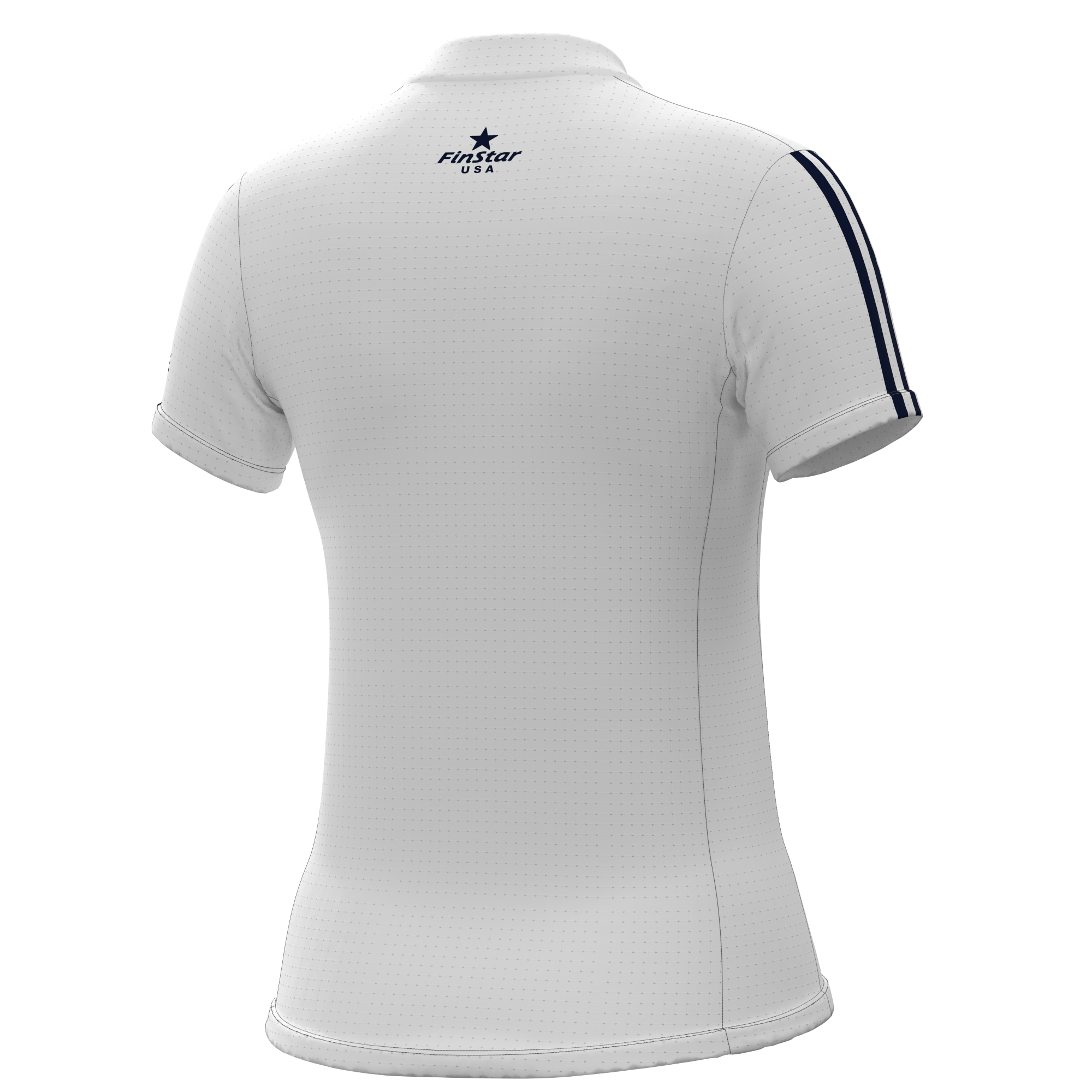 SS Rider Top - White & Navy Stripes