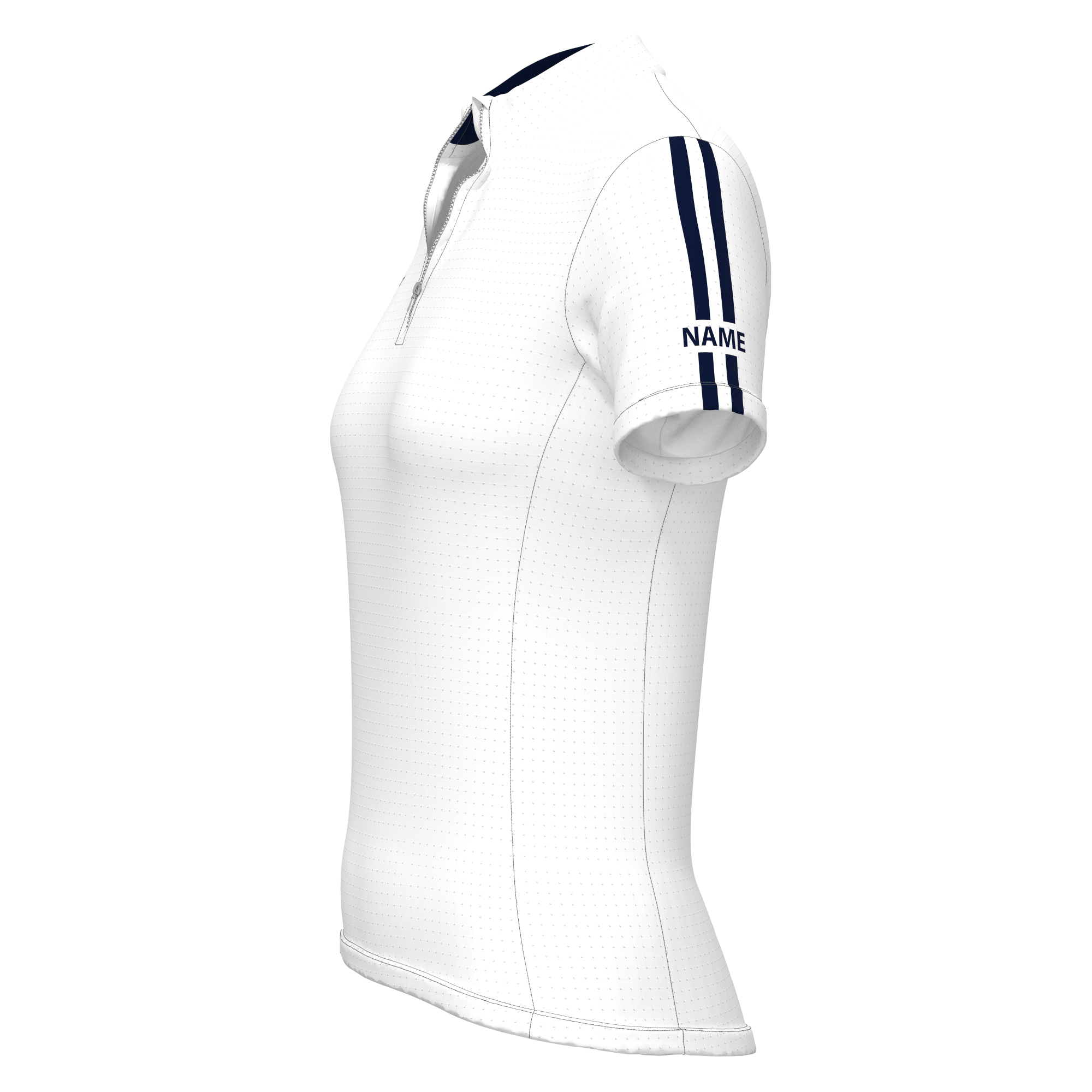 SS Rider Top - White & Navy Stripes