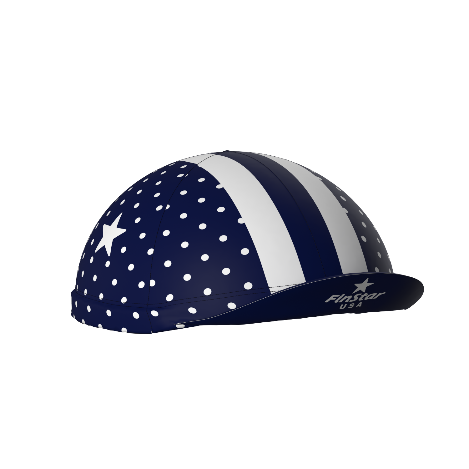 XC Helmet Cover - NAVY POLKA