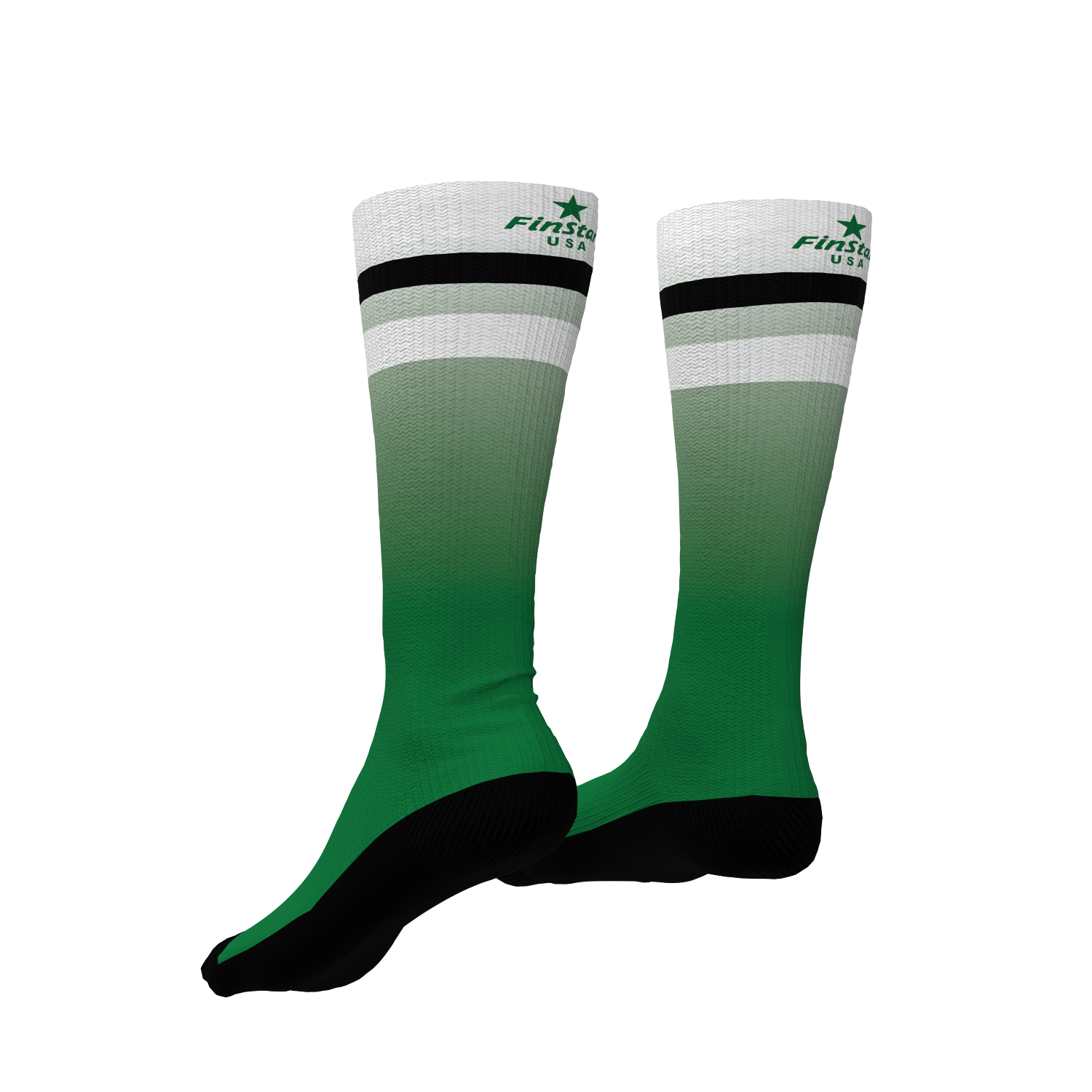 Tall Ride Sock - LVF green fade