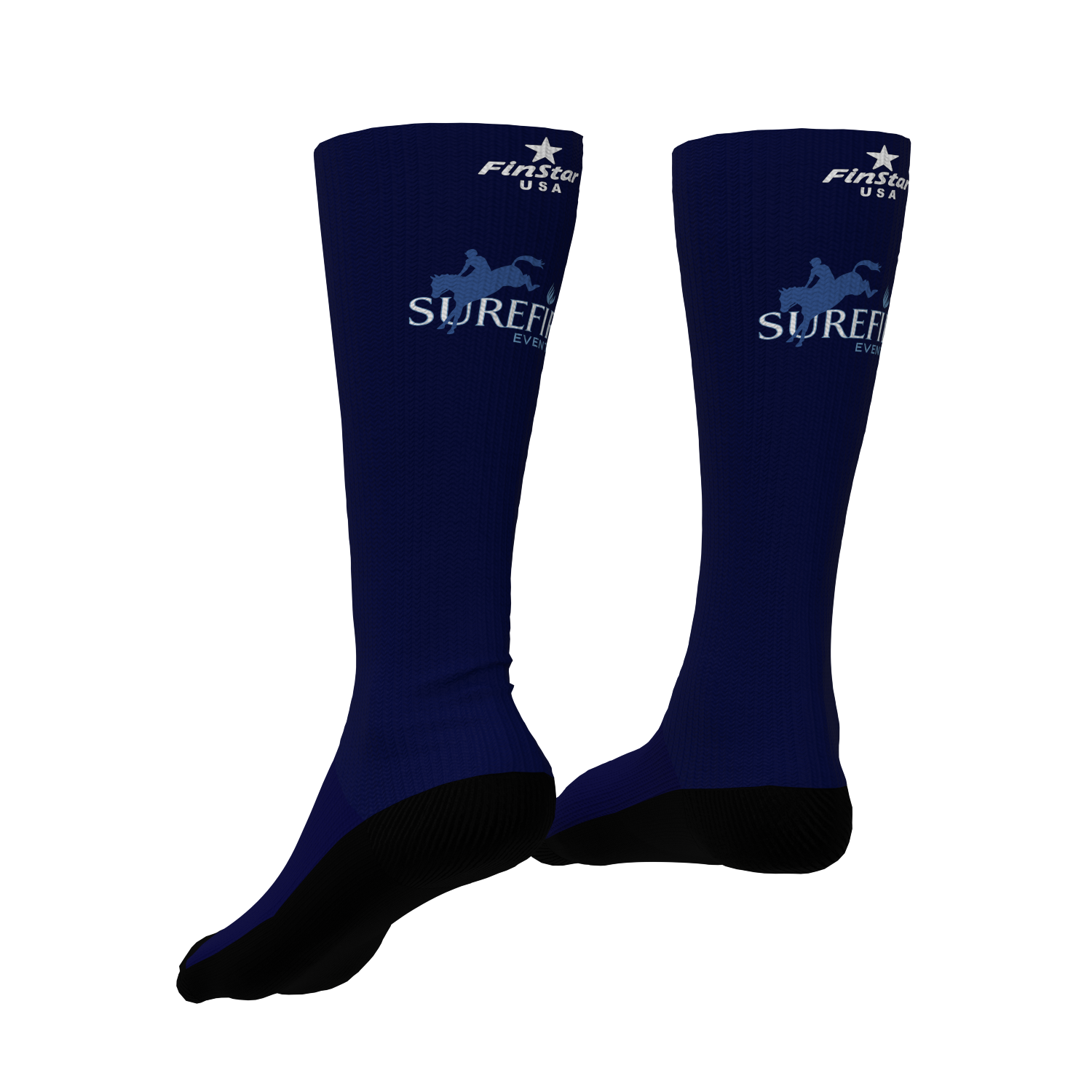 Tall Ride Sock - Surefire Farms - Navy Branded